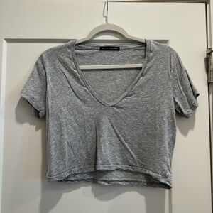 Brandy Melville | Grey V-Neck